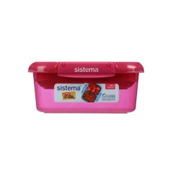 Sistema - Rectangle Stax To Go 1 L - Pink 