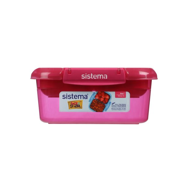 Sistema - Rectangle Stax To Go 1 L - Pink 