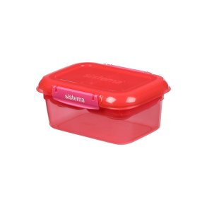 Sistema - Rectangle Stax To Go 1 L - Pink