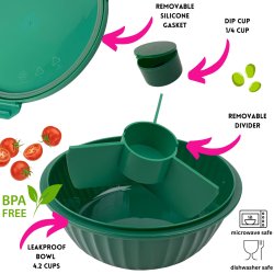 Yumbox Poke Bowl - Grn - 4 Rum