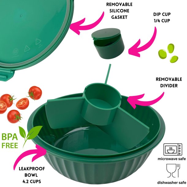 Yumbox Poke Bowl - Grn - 4 Rum