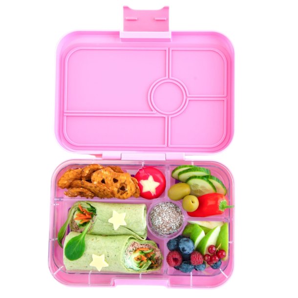 Yumbox Tapas Madkasse - 4 rum - Capri Pink - Jungle 