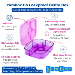 Yumbox Go - Letsv�gt &amp; L�kagesikker Madkasse - Kyoto Purple 