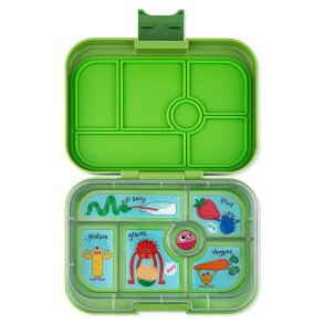Yumbox Original bento madkasse 6-sektioner - Matcha grn - Grntsager