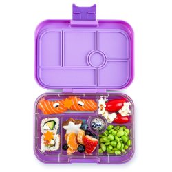 Yumbox Original Madkasse 6-sektioner - Lavende lilla - Enhjrning 