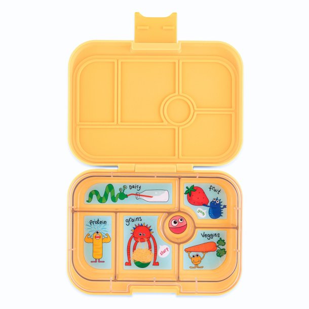 Yumbox Original madkasse 6-sektioner - Gul - Grntsager 