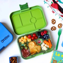 Yumbox Original bento madkasse 6-sektioner - Matcha grn - Grntsager