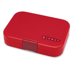 Yumbox Original Madkasse 6-sektioner - Wow red Cats &amp; Dogs