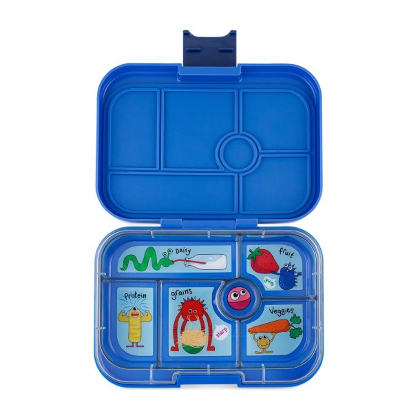 Yumbox Original bento madkasse 6-sektioner - Surf Bl� - Gr�ntsager