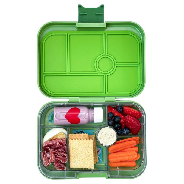 Yumbox Original bento madkasse 6-sektioner - Matcha grn - Grntsager