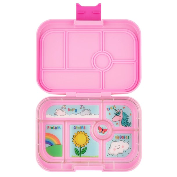 Yumbox Original Madkasse 6-sektioner - Power pink - Enhjrning 
