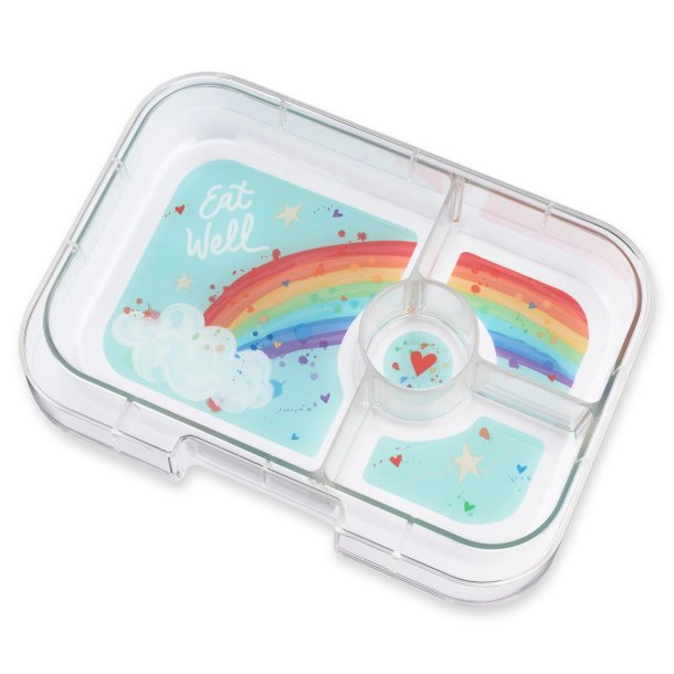 Yumbox Panino madkasse 4-sektioner - Miama Aqua - Regnbue 