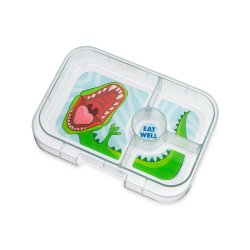 Yumbox Panino bento madkasse 4-sektioner - Bl Dinosaurus 