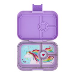 Yumbox Panino madkasse 4-sektioner - Lavendel Lilla - Enhjrning 