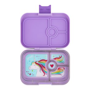 Yumbox Panino madkasse 4-sektioner - Lavendel Lilla - Enhjrning 