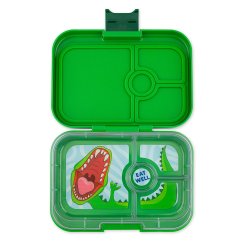 Yumbox Panino madkasse 4-sektioner - Jurassic Green - Dinosaur