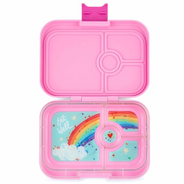 Yumbox Panino madkasse 4-sektioner - Power pink - Regnbue 