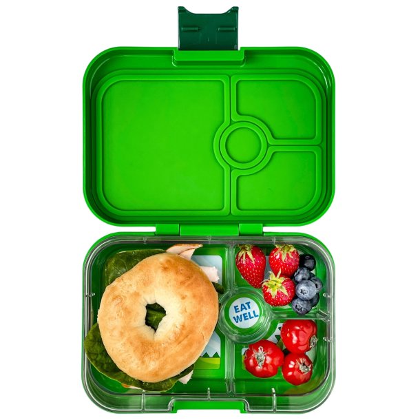 Yumbox Panino madkasse 4-sektioner - Jurassic Green - Dinosaur