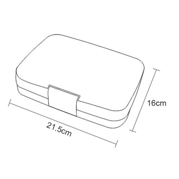 Yumbox Panino madkasse 4-sektioner - Lyserd - Panda