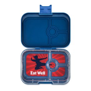 Yumbox Panino madkasse 4-sektioner - Ninja Blue Kungfu