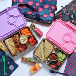 Yumbox Prt - 4 Rum - Rustfrit stl - Versailles Pink