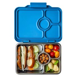 Yumbox Pr�t - 4 Rum - Rustfrit st�l - Normandy Blue