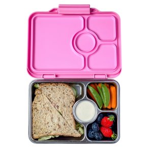 Yumbox Prt - 4 Rum - Rustfrit stl - Versailles Pink