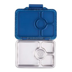 Yumbox Prt - 4 Rum - Rustfrit stl - Twilight Blue Glitter