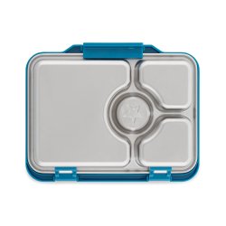 Yumbox Prt - 4 Rum - Rustfrit stl - Twilight Blue Glitter