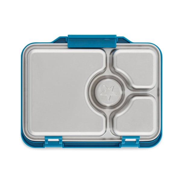 Yumbox Prt - 4 Rum - Rustfrit stl - Twilight Blue Glitter