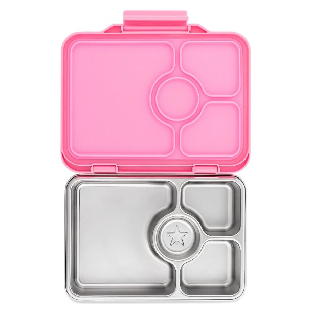 Yumbox Prt - 4 Rum - Rustfrit stl - Versailles Pink