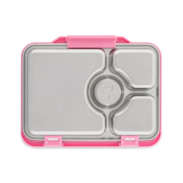 Yumbox Prt - 4 Rum - Rustfrit stl - Versailles Pink