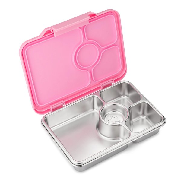 Yumbox Prt - 4 Rum - Rustfrit stl - Versailles Pink