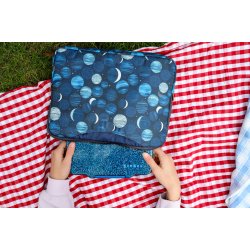 Yumbox Prt - 4 Rum - Rustfrit stl - Twilight Blue Glitter