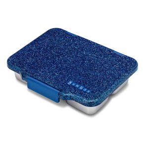 Yumbox Prt - 4 Rum - Rustfrit stl - Twilight Blue Glitter