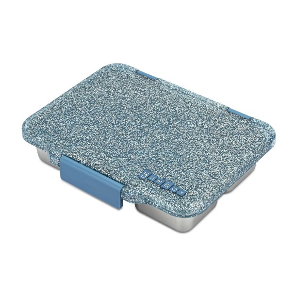 Yumbox Pr�t - 4 Rum - Rustfrit st�l - Paris Blauw Glitter
