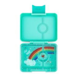 Yumbox Snack - 3 rum - Miami Aqua - Regnbue