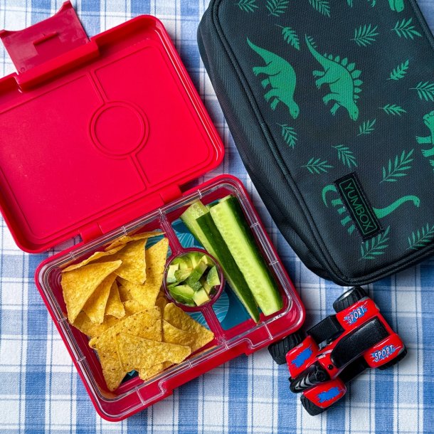 Yumbox Snack - 3 rum - R�d - Haj