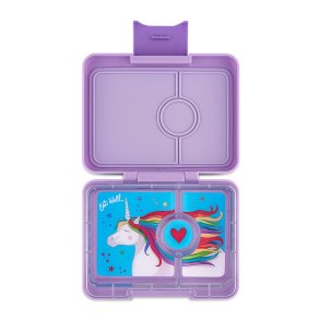 Yumbox Snack - 3 rum - Lavendel Lilla - Magisk Enhjørning