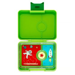 Yumbox Snack - 3 Rum - Lime Green Rocket