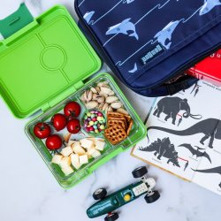 Yumbox Snack - 3 Rum - Lime Green Rocket