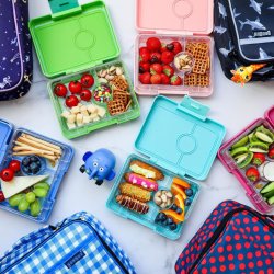 Yumbox Snack - 3 Rum - Lime Green Rocket