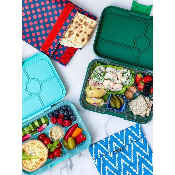 Yumbox Tapas Bento Madkasse - 5 rum Tyrkis Jungle 