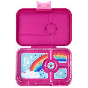 Yumbox Tapas Madkasse - 4 rum - Pink Regnbue 
