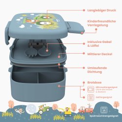 Bearfoot Madkasse med bestik - Bl Traktor 