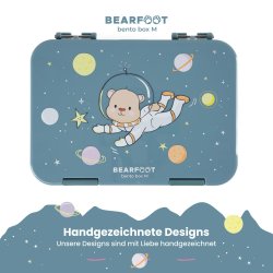 Bearfoot Madkasse med rum - Bl Bjrn Rummet 