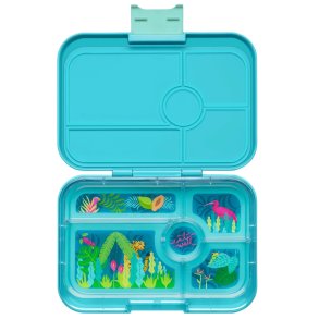 Yumbox Tapas Bento Madkasse - 5 rum Tyrkis Jungle 