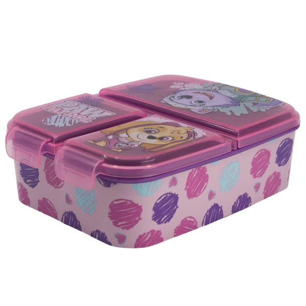 Paw Patrol Madkasse 3 rum - Sky &amp; Everrest 