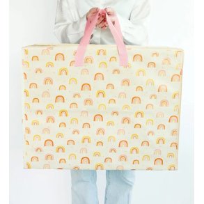 A Little Lovely Company - Opbevaringspose 73 L - Rainbows 