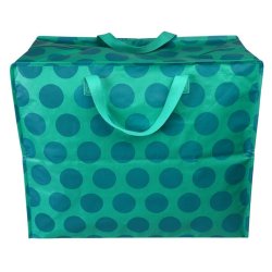 Rex London - Jumbo opbevaringspose - Blue on Turquoise Spotlight